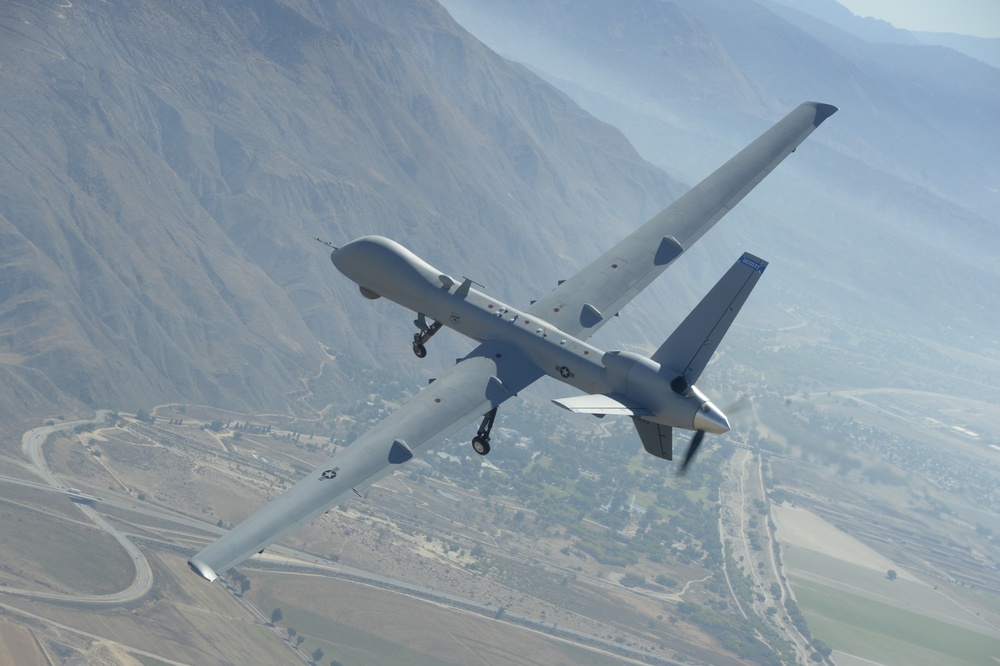 MQ-9 Reaper flies over Southern California