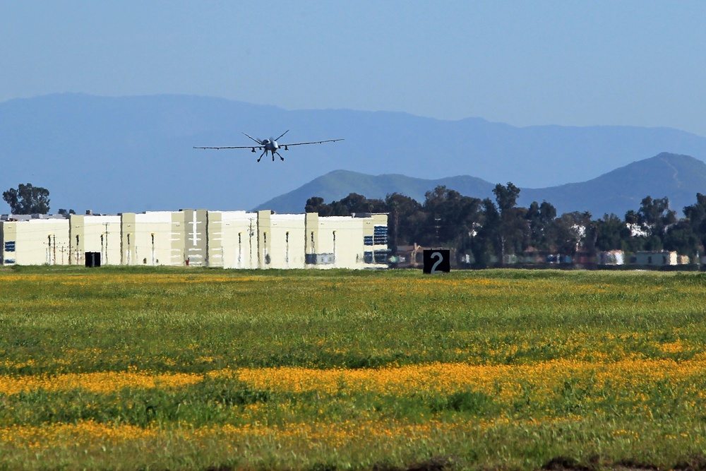 MQ-9 makes first touch and go at March ARB