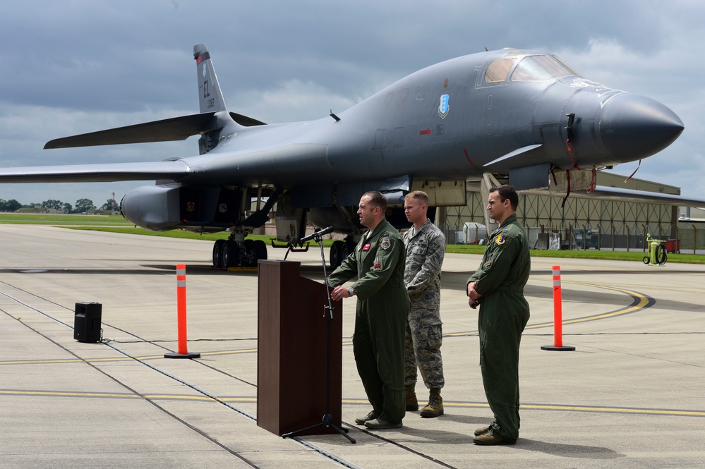 Air Force Strategic Bombers display presence during historic event