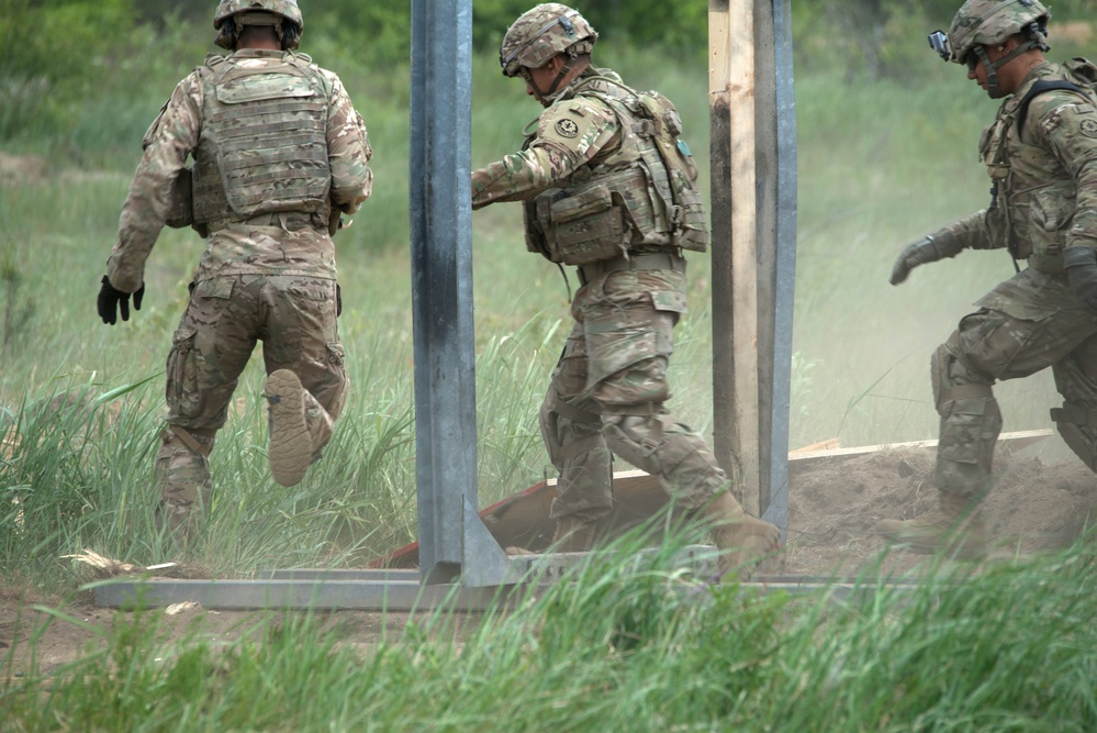 Battle Group Poland Urban Breach Training