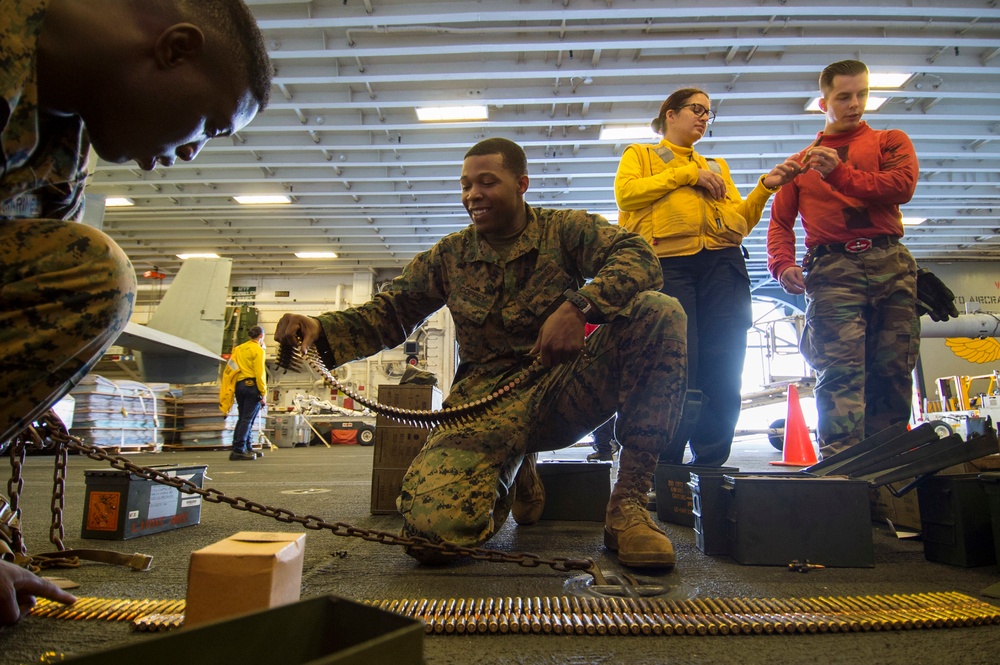 USS Bonhomme Richard Conducts Live Fire Exercise