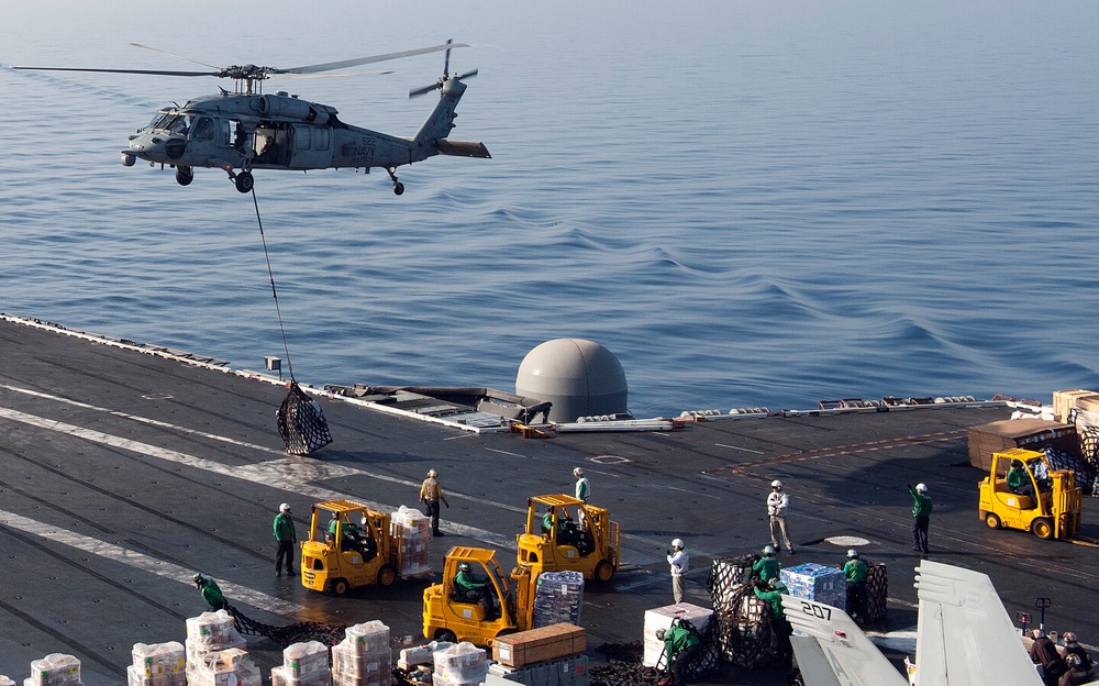 GHWB is the flagship of Carrier Strike Group (CSG) 2, which is comprised of the staff of CSG-2; GHWB; the nine squadrons and staff of Carrier Air Wing (CVW) 8; Destroyer Squadron (DESRON) 22 staff and guided-missile destroyers USS Laboon (DDG 58) and US..