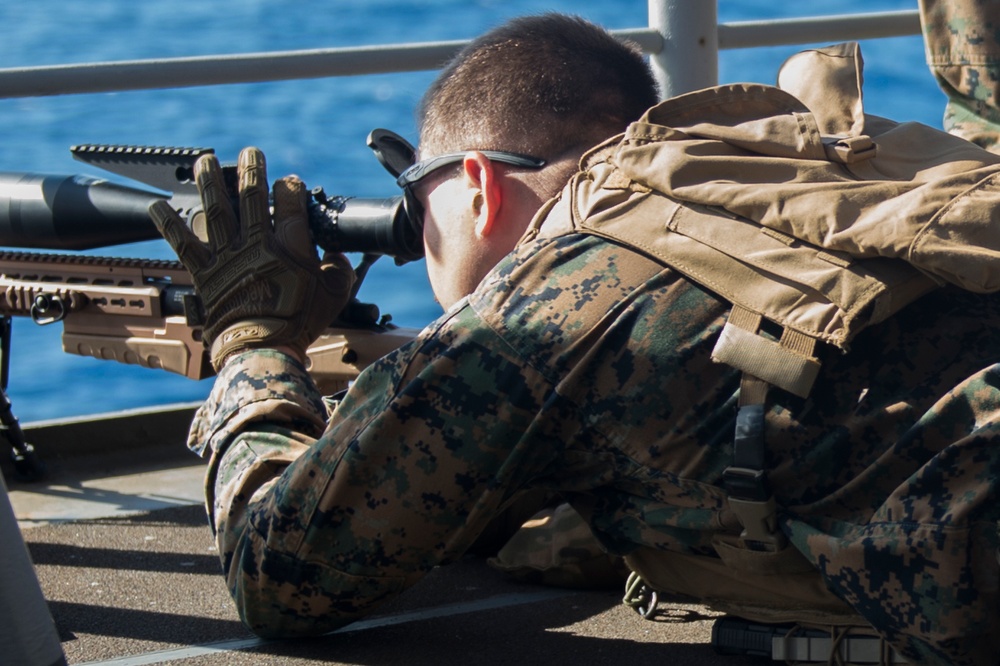 USS Bonhomme Richard Conducts Live Fire Exercise