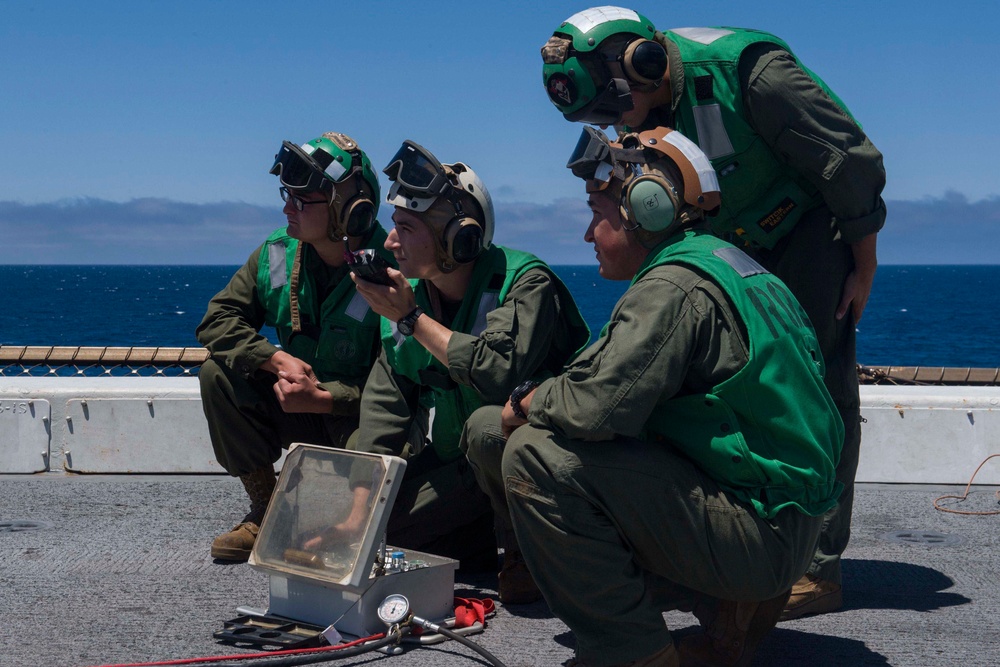 Flight Deck Operations Aboard USS San Diego (LPD 22)