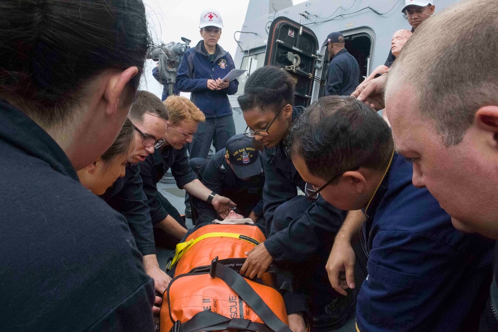 Aboard USS San Diego (LPD 22)