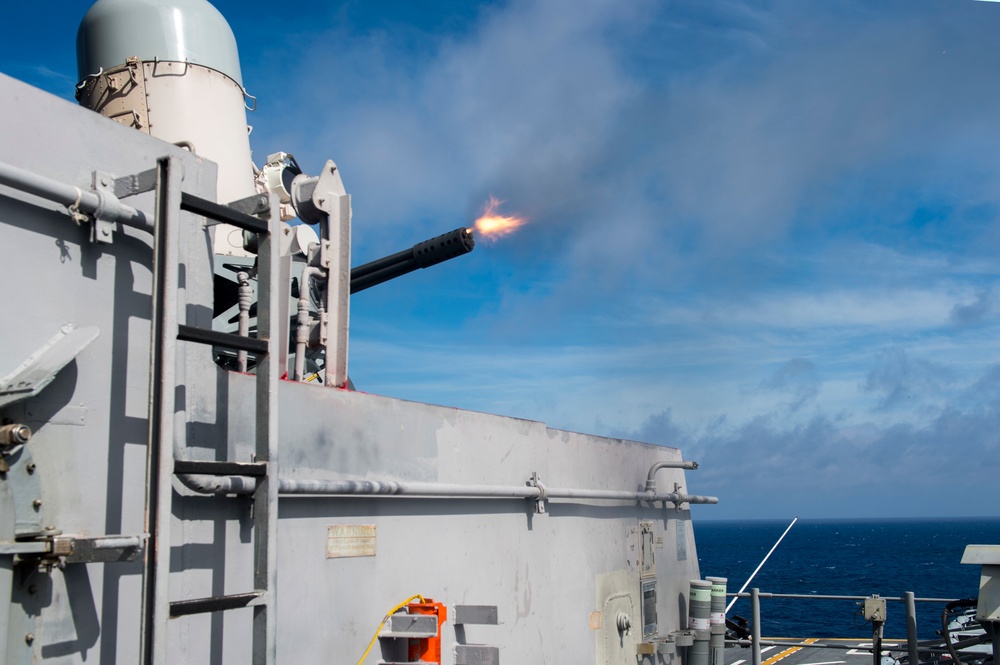 USS Bonhomme Richard Conducts Live Fire Exercise