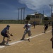 Camp Kinser hosts friendship softball game and barbecue