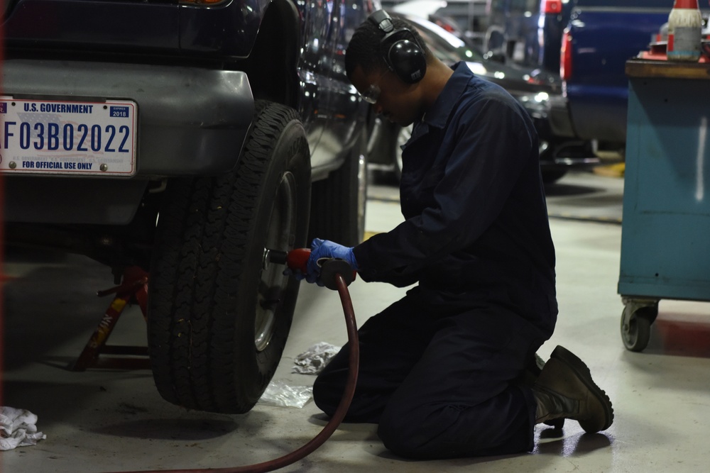 Vehicle maintainers keep base driving smoothly