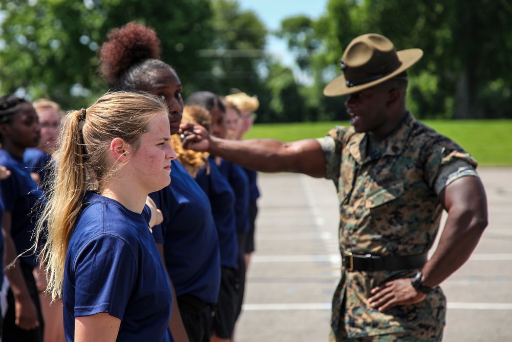 Futrue Marines prepare for recruit training