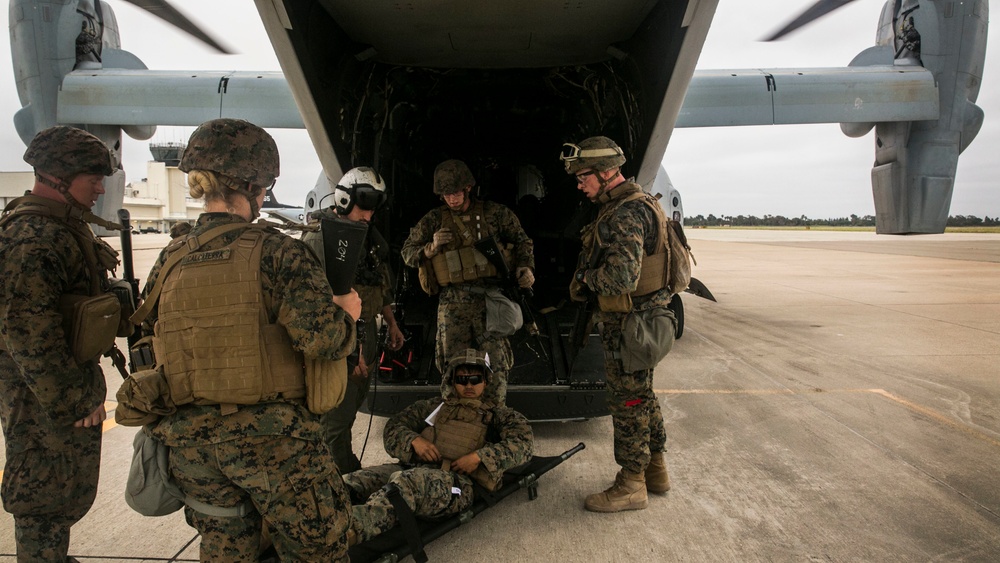 15th MEU conducts non-combatant evacuation and mass casualty drill