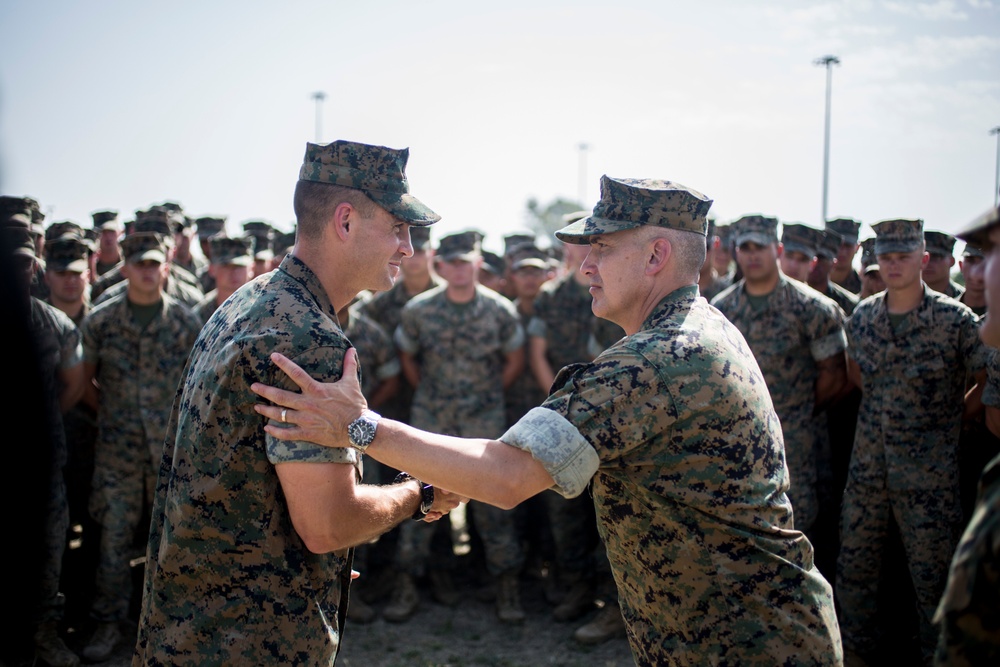 SPMAGT-CR-AF Ground Combat Element Welcomes New Commander