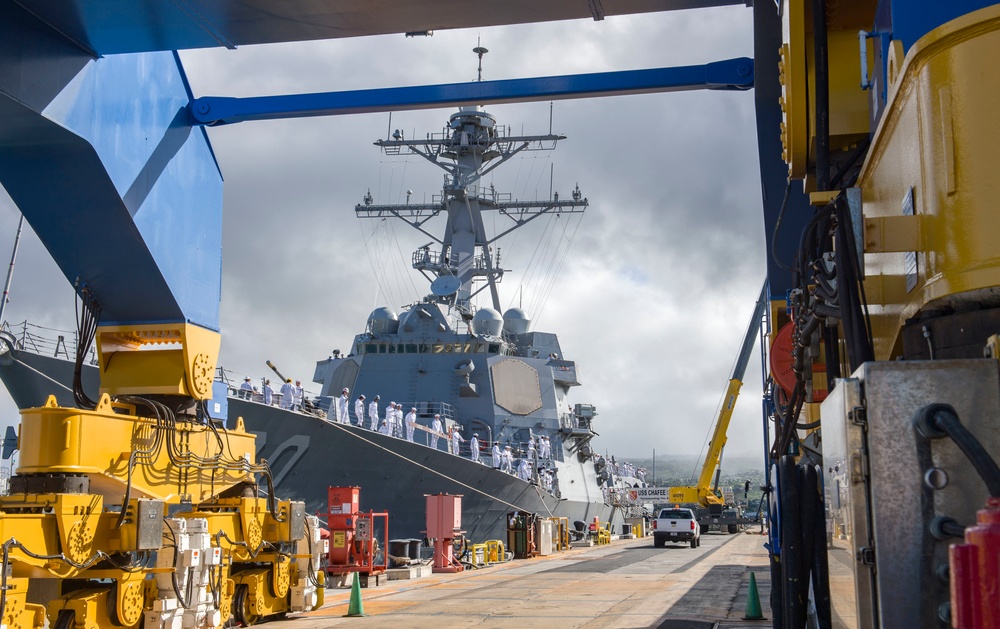 USS Chafee departs for Western Pacific Deployment