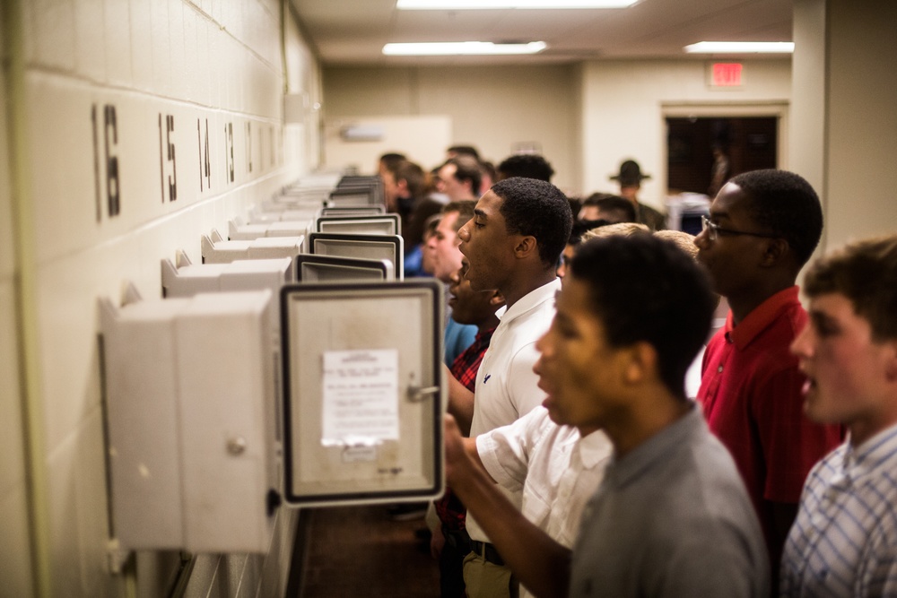 Marine recruits take first steps to earning title on Parris Island