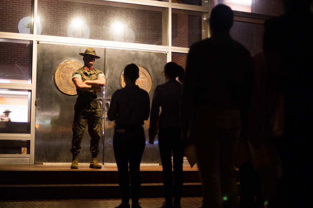 Marine recruits take first steps to earning title on Parris Island