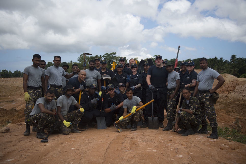 USS Lake Erie (CG 70) rebuild in Sri Lank