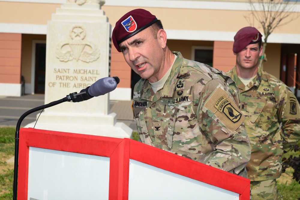 54th Brigade Engineer Battalion, 173rd Airborne Brigade, Change of Command Ceremony.