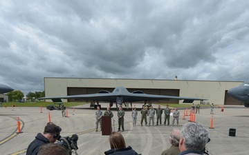 Media, DV events showcase AFGSC historic strategic bomber operations in EUCOM