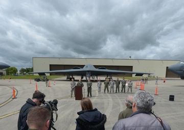 Media, DV events showcase AFGSC historic strategic bomber operations in EUCOM