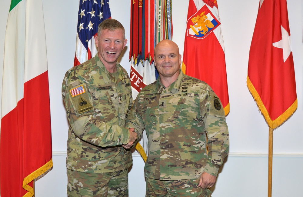 MG. Roger L. Cloutier visited Caserma Ederle, Vicenza, Italy