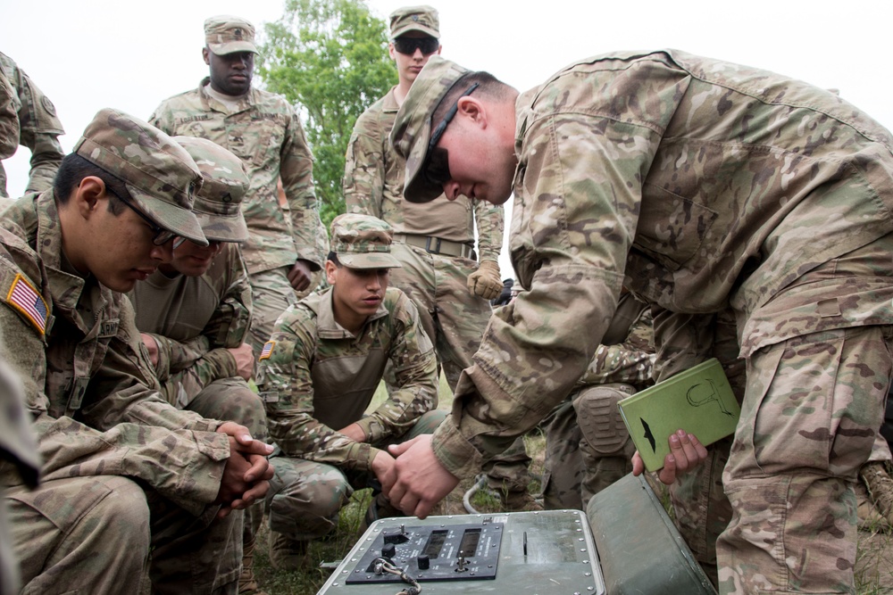 Battle Group Poland Mechanical Breach Training