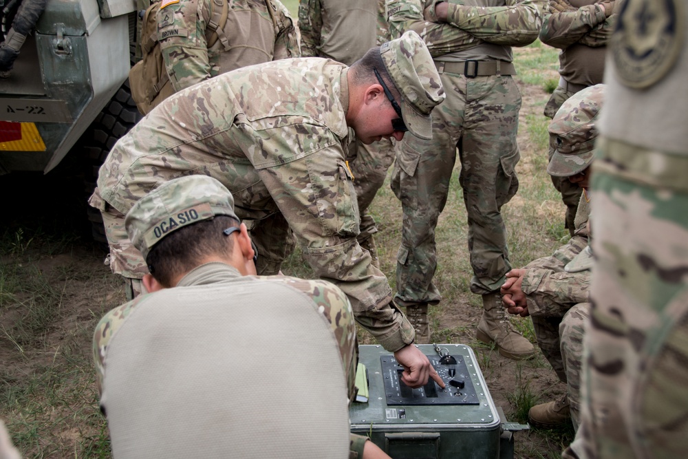 Battle Group Poland Mechanical Breach Training