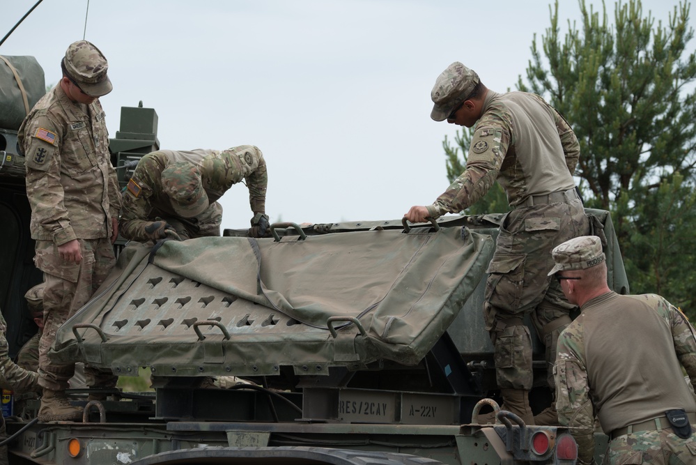 Battle Group Poland Mechanical Breach Training