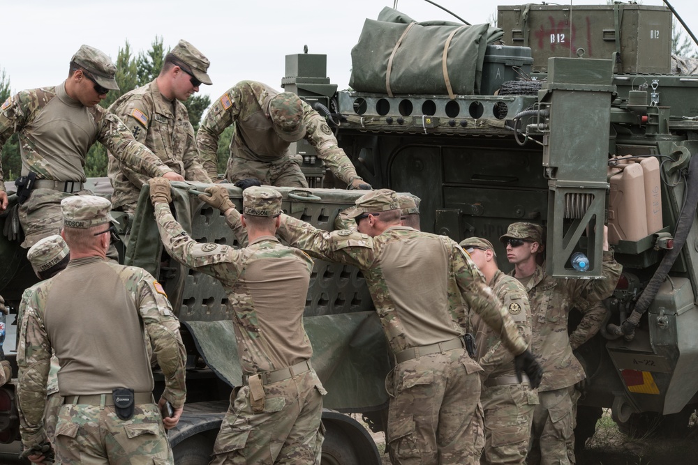 Battle Group Poland Mechanical Breach Training