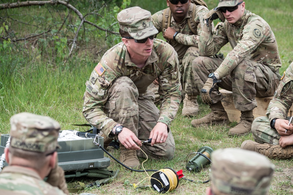 Battle Group Poland Mechanical Breach Training