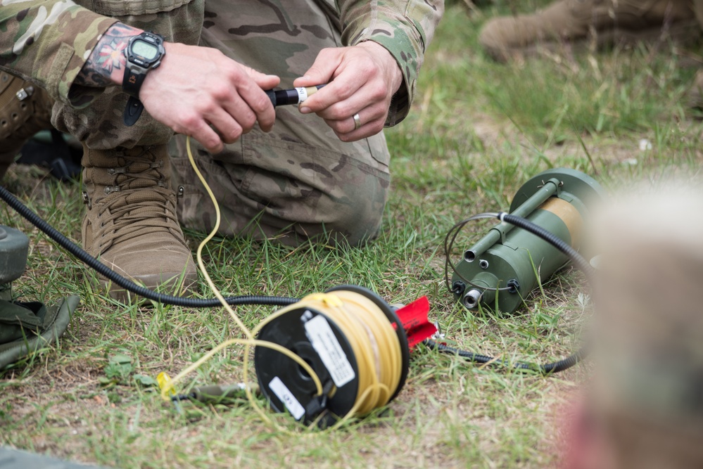 Battle Group Poland Mechanical Breach Training