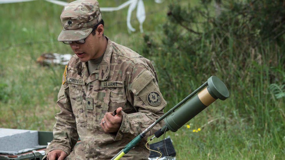 Battle Group Poland Mechanical Breach Training