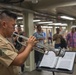 Marine Corps Band New Orleans performs in Times Square Subway Station