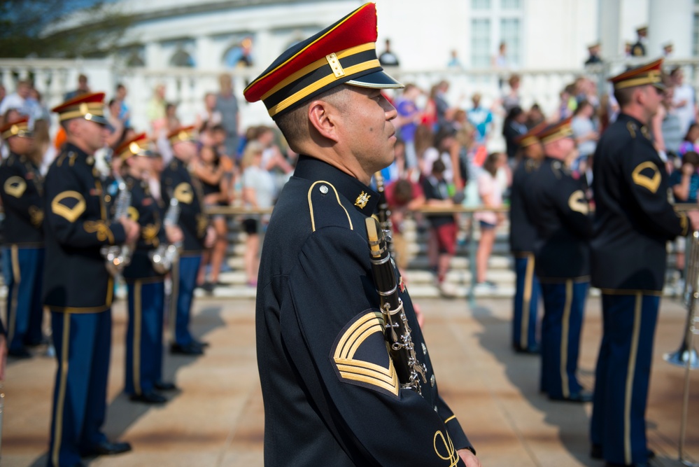 U.S. Army Senior Leaders Participate in an Army Full Honors Wreath Ceremony in Honor of the U.S. Army's 242nd Birthday