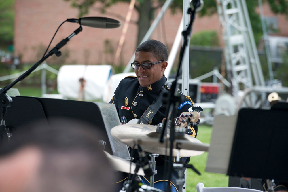 Maj. Gen. Malcolm B. Frost, hosts Twilight Tattoo