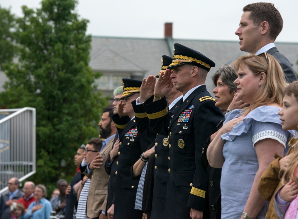 Maj. Gen. Malcolm B. Frost, hosts Twilight Tattoo