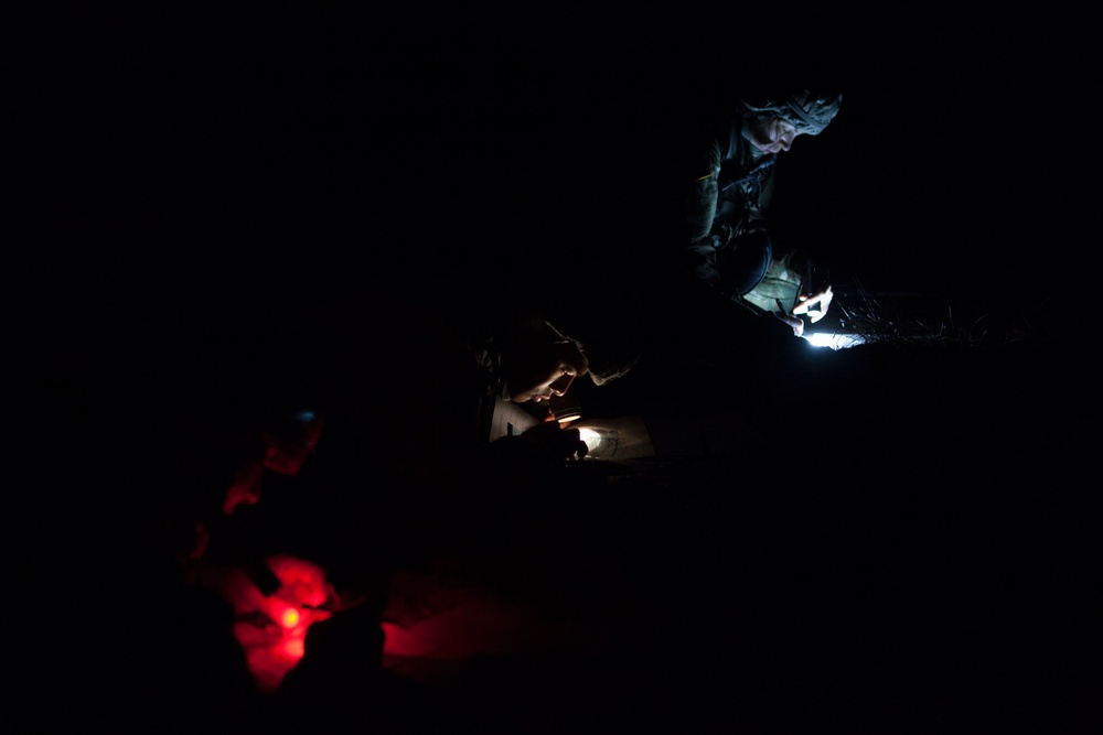 2017 U.S. Army Reserve Best Warrior Competition - Night Land Navigation Course