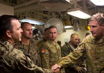 Australian Army leadership visits USS America