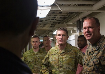 Australian Army leadership visits USS America