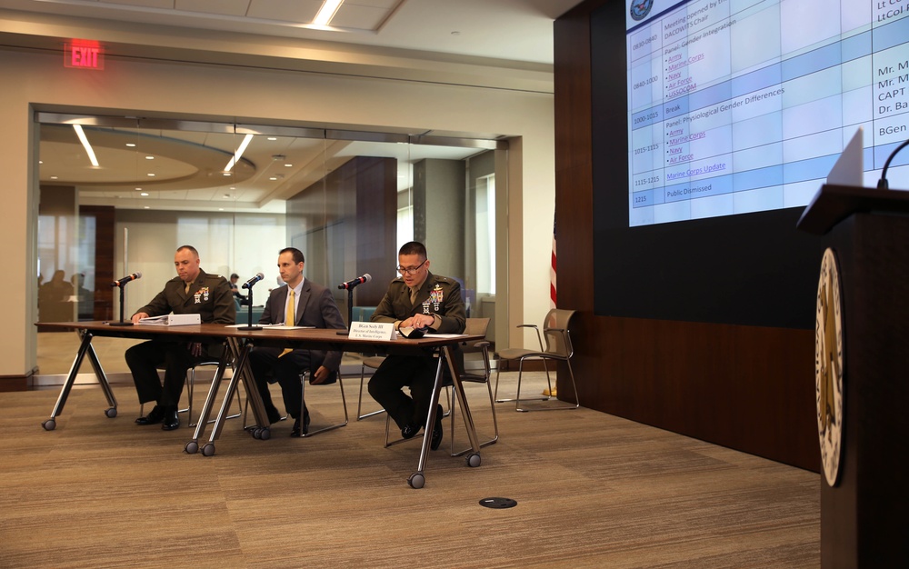 Brigadier Gen. Seely Speaks at DACOWITS Quarterly Meeting