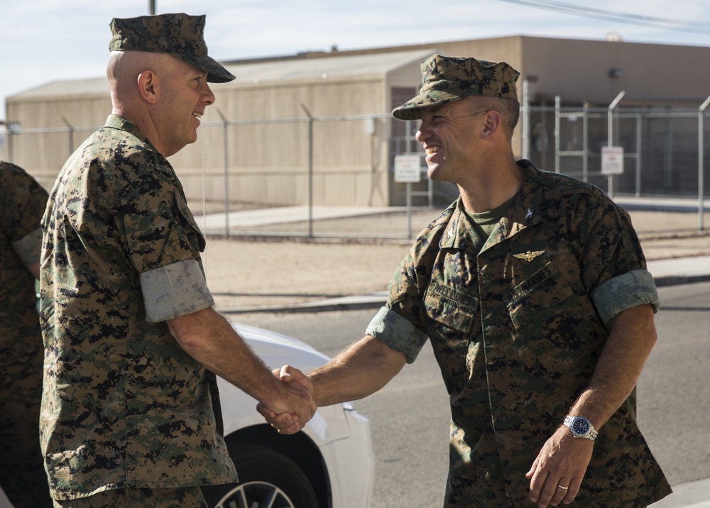 Lt. Gen. David H. Berger visits MCAS Yuma