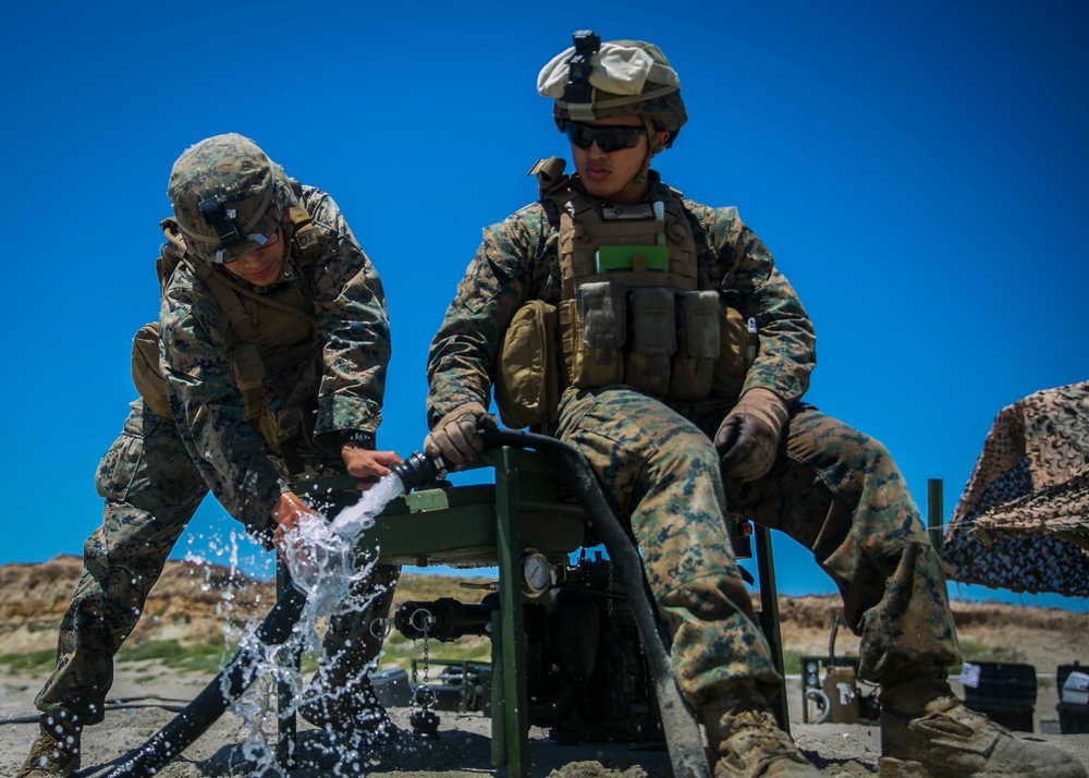 CERTEX: Water dogs provide water for two battalions on Red Beach