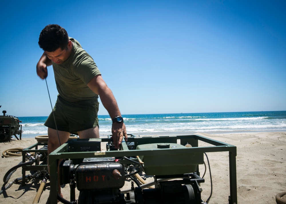 CERTEX: Water dogs provide water for two battalions on Red Beach