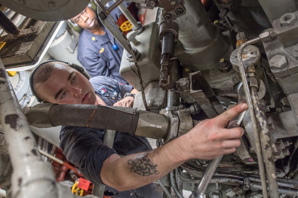 Engineers on USS Ashland