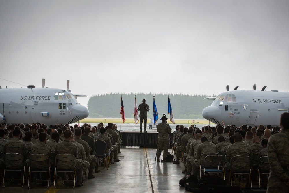 Chief Master Sgt. of the Air Force Kaleth O. Wright visits Yokota