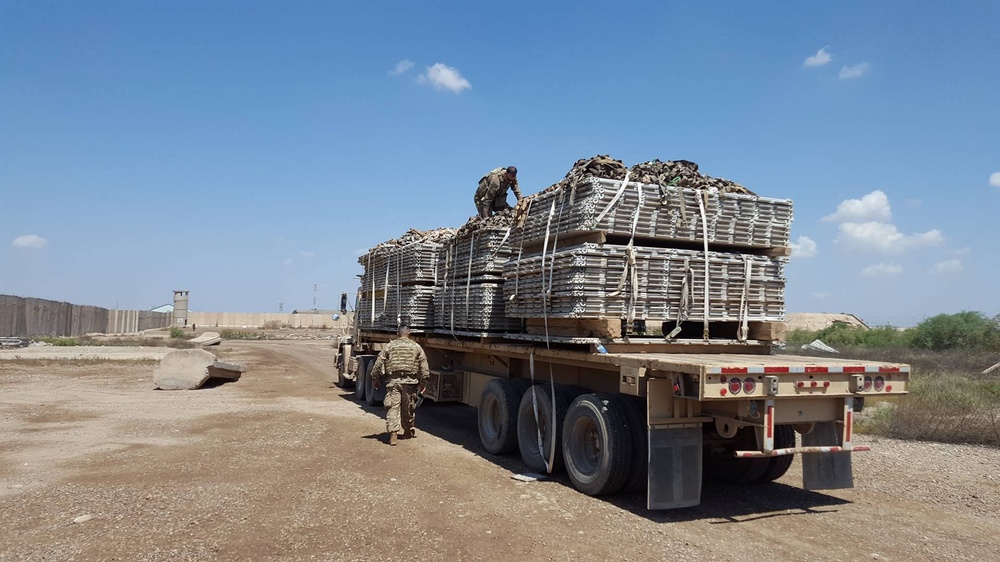 U.S. and Iraqi Air Forces work together to recover, put pallets back into DOD system