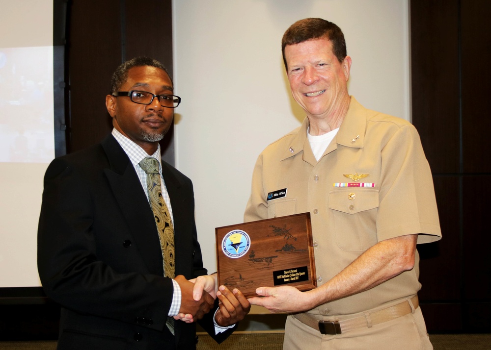 Shawn Bernard Recognized as NETC Junior Civilian of the Quarter
