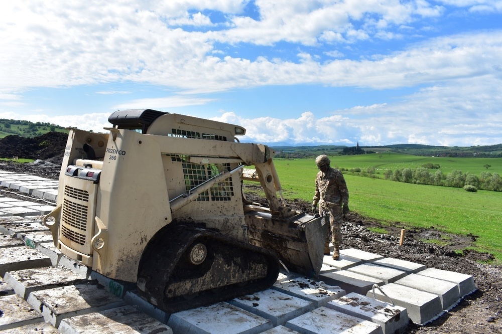 U.S. Soldiers Construct Ammunition Loading Dock