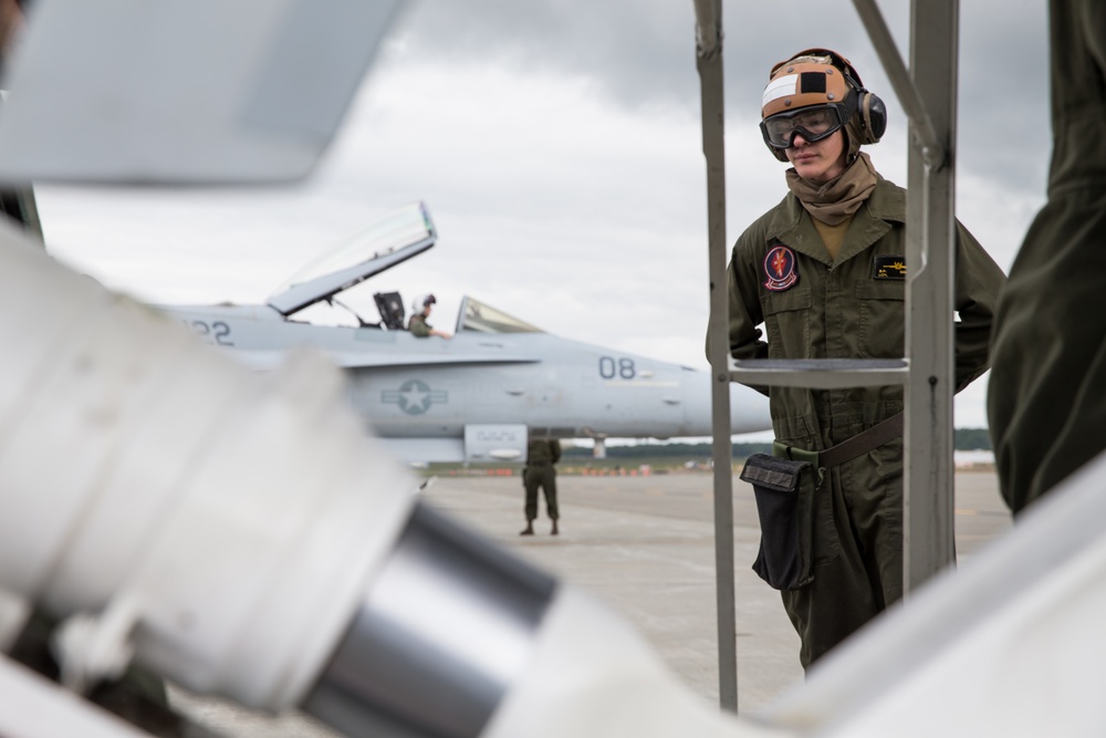 Red Flag-Alaska VMFA-251 F/A-18 Hornet Maintenance