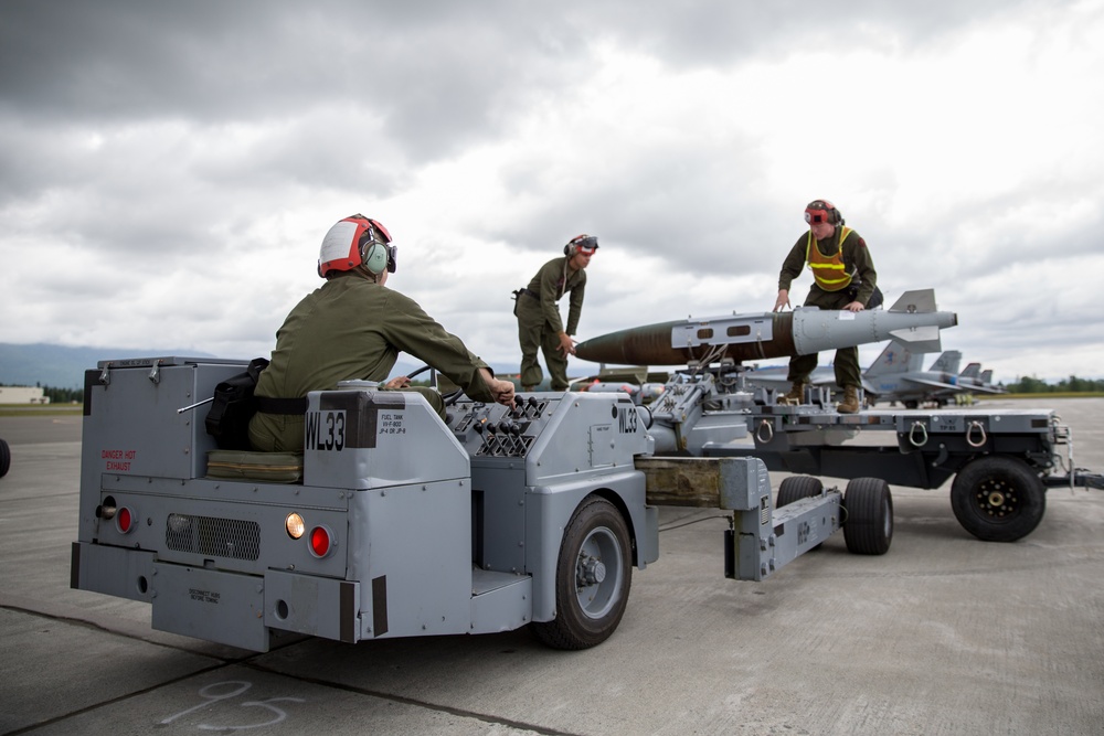 Red Flag-Alaska VMFA-251 F/A-18 Hornet Preparations