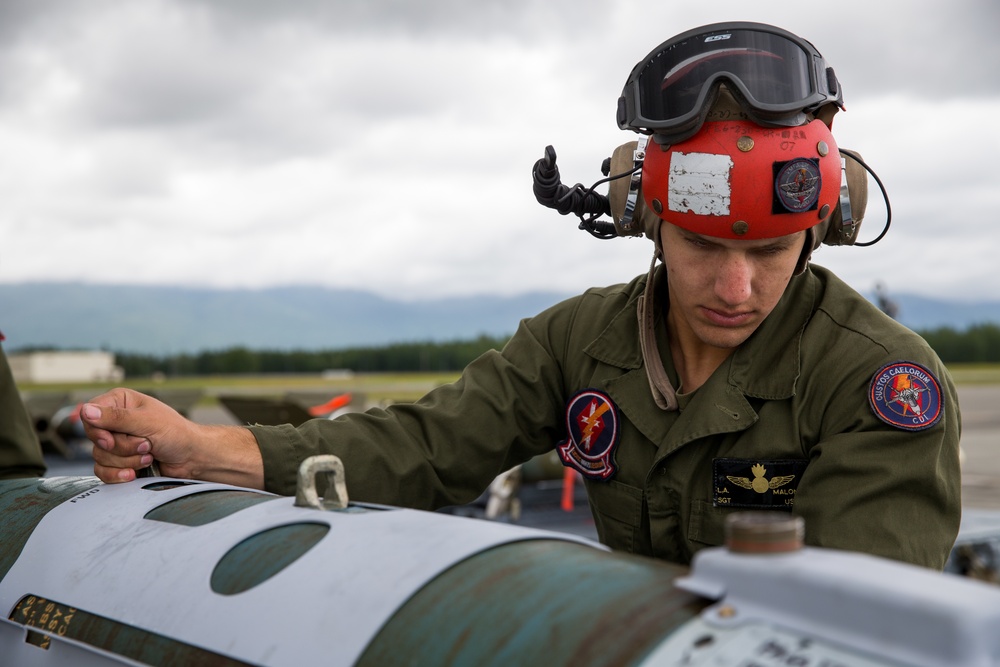 Red Flag-Alaska VMFA-251 F/A-18 Hornet Maintenance