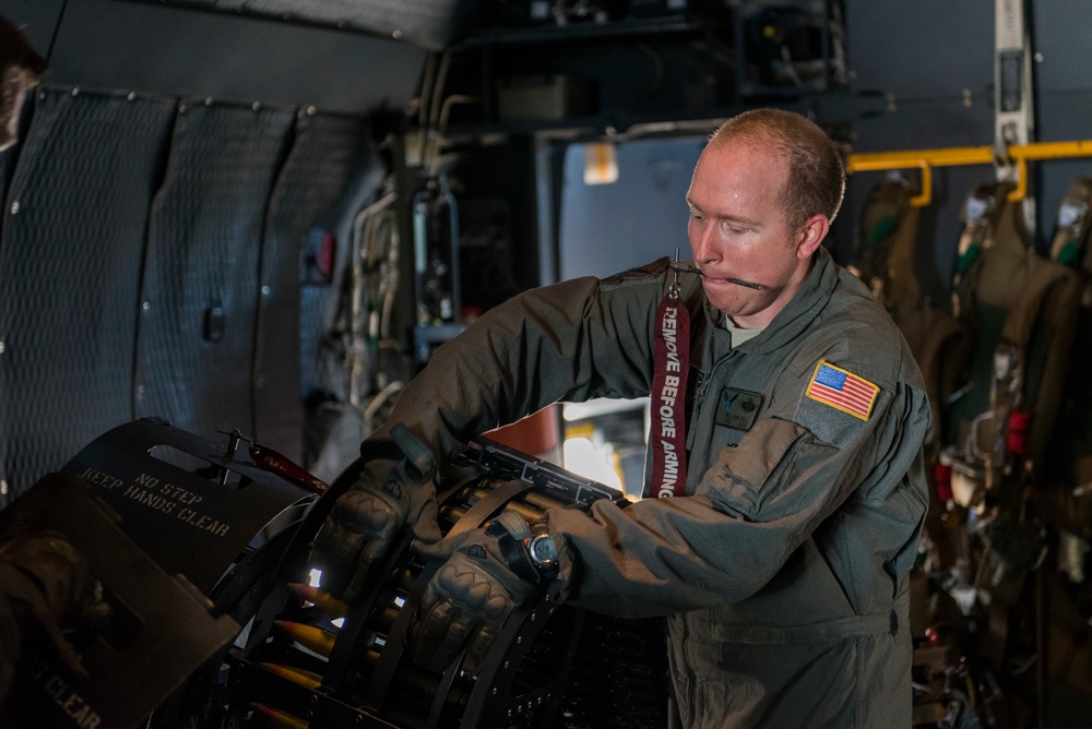 Live-fire training with an AC-130W